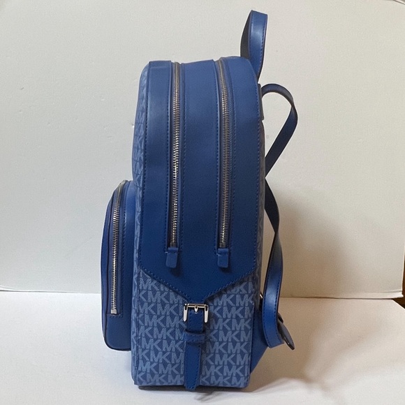 Michael Kors Jaycee Large Backpack MK Electric Blue - Picture 4 of 12